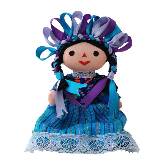 Muñeca de trapo ALKIMIA INC., mexicana, hecha a mano, tradicional, María Lele