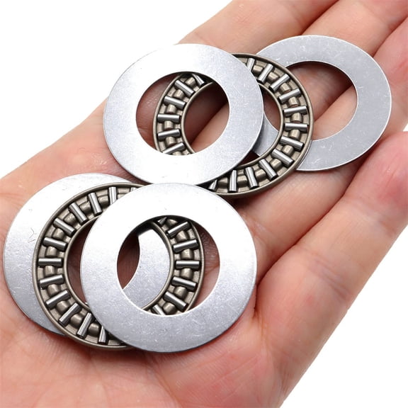 Happon 2 Sets Thrust Needle Roller Bearings AXK2035 Needle Roller Bearing with Washers 35mm Od Small Thrust Bearing for Automotive, Marine, Aviation