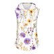 thumbnail image 5 of Tops de Ajuste Suelto para las Mujeres con Capucha Impresa Floral sin Mangas, Ligero Poliéster Casual Y Uso Diario, 5 of 5