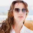 thumbnail image 4 of HAHDAXIA Lunettes de Soleil à Monture Carrée Surdimensionnées pour Femmes, Teintes Rétro Tendance, Protection UV400, 4 of 7