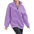 thumbnail image 5 of Womens Oversized Sweatshirts Hoodies Half Zip Pullover Fall  Outfits 2023 Y2k Clothes, Womens Sweatshirts Half Zip Cropped Pullover Fleece Quarter Zipper Hoodies Fall outfits Clothes, 5 of 6