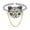 Silver 1Pack, variant on Adjustable Chain Eyeglass Cat Ring Vintage Style Distress Personalized S925 Silver Ring 15.6 cm