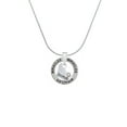 thumbnail image 2 of Delight Jewelry Heart with ''Baseball'' and AB Crystal Miracles Ring Charm Necklace, 18", 2 of 4