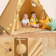 thumbnail image 3 of Carpa tipo tipi Wirhao para niños con lona de algodón y luces, 3 of 7