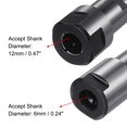 thumbnail image 3 of Uxcell 2pcs Router Collet Extension Rod Set 6mm to 6mm & 12mm to 12mm for Engraving Bit, Drilling, 3 of 5