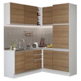 thumbnail image 1 of Cocina Integral Completa Esquinera Madesa 329cm Blanco Glamour 01 - Blanco/Marrón Madesa GCGL329001, 1 of 2