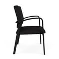 thumbnail image 2 of Newport Reception Waiting Room 18.5" Bariatric Chair / Black Steel / Black, 2 of 5