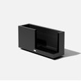 thumbnail image 3 of Veradek Block Series Long Box Medium Plastic Planter - Black, 3 of 11