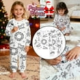 thumbnail image 2 of KHONTS Colorable Sleepwear Set for Kids DIY Christmas Outfit 2 Piece Boy Girl Coloring Pajamas with Hand Painted,Size 2-10 Years C 8Y, 2 of 3