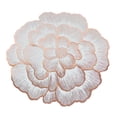thumbnail image 2 of Round 15x15 Inch Floral Pattern Placemats Set of 4, Glossy Surface Easy to Clean Table Mats for Dining and Party, 2 of 9