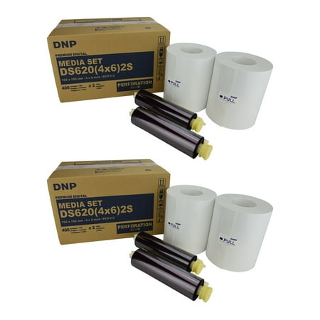DNP 2x 4x6 Dye Sub Media for DS620A Printer 400 Prints Per Roll 2 Piece - image 6