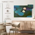 thumbnail image 5 of Elephant Stock Nympheas 1897-1898 Wall Art - Horizontal Canvas Wall Art - Living Room Wall Decor - Floral And Botanical Canvas - Teal And Purple Decor By Claude Monet - 12" x 8", 5 of 8