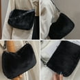 thumbnail image 3 of HERFIER Hobo Bag Shoulder Satchel Tote Plush Purse, 3 of 8