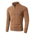 thumbnail image 5 of Frnrwgo Men's Cardigan Sweater Loose Fit Solid Color Long Sleeve Knit Casual Winter Outerwear Top, 5 of 5