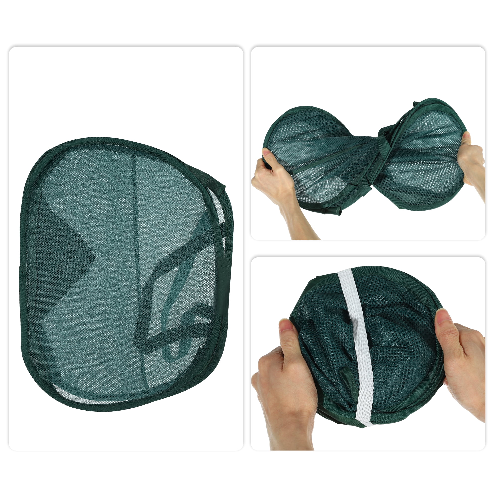 Unique Bargains Hamper Basket for Bathroom 1 Pc Green