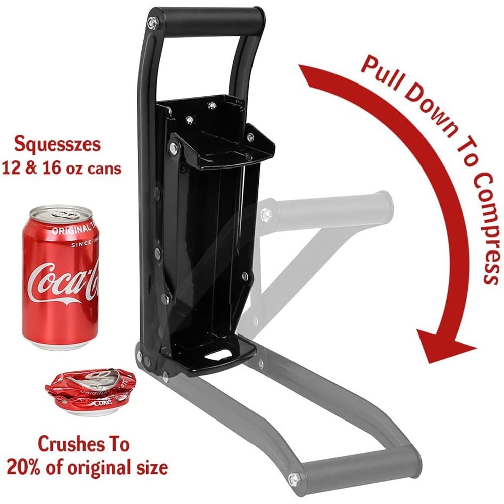 Broyeur De Canettes 500ml Avec Décapsuleur - Outil Recyclage Manuel Canettes Soda Et Bière