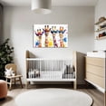 thumbnail image 2 of LYUNSHUO Giraffe Canvas Wall Art Giraffe Family with Glasses Picture Graffiti Painting Animal Prints Modern Artwork for Living Room Bedroom Nursery Wall Decor Framed (12.00" x 18.00"), 2 of 4