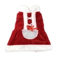 thumbnail image 3 of Pareja Ropa navideña para perros Ropa pequeña para mascotas Chaqueta de invierno Vestido de transformación navideña Ropa de Papá Noel Falda (M) JM, 3 of 4