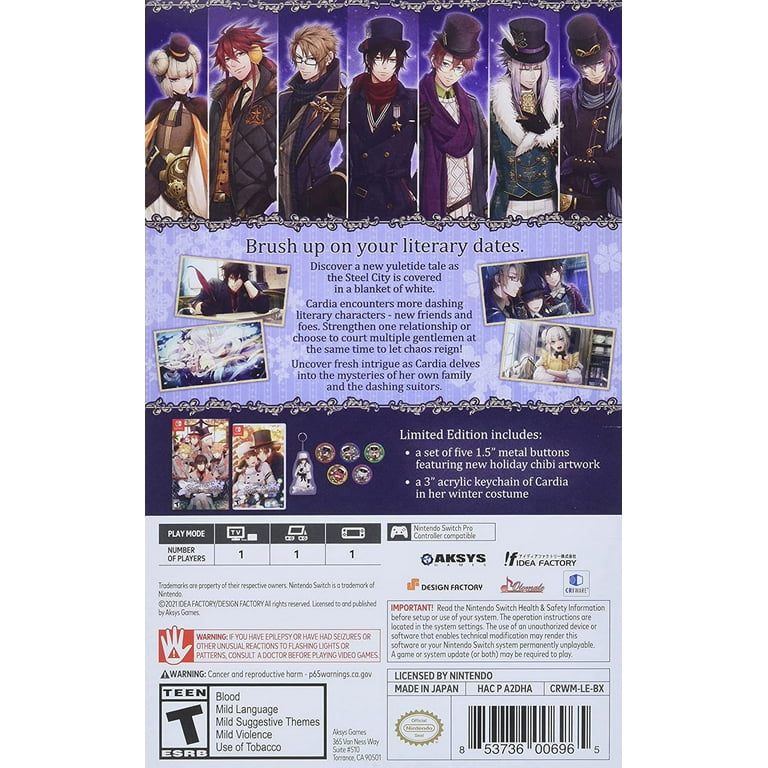 Code: Realize ~Wintertide Miracles~ Limited Edition for Code: Realize ~Wintertide Miracles~ Limited Edition for