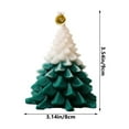 thumbnail image 3 of CuiLiyq Christmas Desktop Candle Decoration, Christmas Tree Shaped Candle, For Home Holiday Wedding Party Desktop Decoration (Navy), 3 of 6