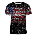 thumbnail image 4 of UVEASISHA Mens 4th of July Tee,Graphic T-Shirts for Men Big and Tall American Flag Independence Day Tops Short Sleeve Round Neck Workout Muscle Patriotic Tee Shirt 2024, 4 of 5