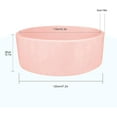 thumbnail image 7 of TrendBox 47inch Extra Large Memory Foam Ball Pit for Baby, Coral Fleece Toddler Soft Round Ball Pool - Light Pink, 7 of 7