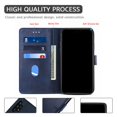 thumbnail image 2 of Dteck Case For Samsung Galaxy A32 5G 6.4-inch,Luxury Leather Hybrid Rubber Case Flip Wallet Folio Magnetic Buckle with Credit Card / ID Slots Holder & Cash Pokcet Kickstand Shockproof Cover,Blue, 2 of 7