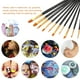 thumbnail image 4 of 10 pinceles de pintura para artistas mango de madera de pelo de nailon pincel, 4 of 8
