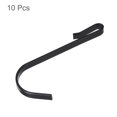 thumbnail image 3 of 10pcs Stainless Steel J Shaped Hooks, Clip-on Hook Wire Rack Hook for Kitchen Bathroom Wire Shelf Silver, 3 of 6