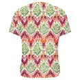 thumbnail image 5 of GaThRRgYP Womens tops V Neck Short Sleeve,Fashion Women's Casual Short Sleeve Printing V-Neck Blouse Floral Ruched T-Shirt Casual Feminine Red S, 5 of 6