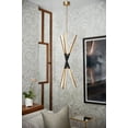 thumbnail image 4 of Fredrick Ramond Fr30617 Rae 15" Wide Led Abstract Pendant - Black, 4 of 7
