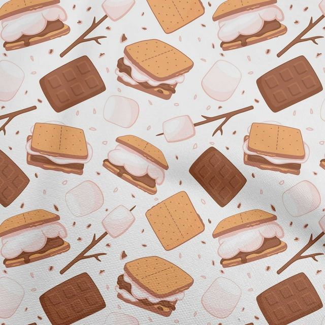 oneOone Silk Tabby Rust Brown Fabric Food Craft Projects Decor Fabric Printed By The Yard 42 Inch Wide