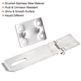 thumbnail image 4 of Silver Keyed Different Door Latch Hasp Lock with Padlock Screws by Holzlrgus, 4 of 6