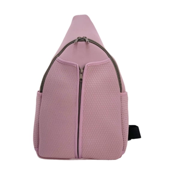 S SERENABLE Sac de Pickleball Entraînement Physique avec Fermetures Éclair Sac de Transport en Néoprène pour Raquettes Rose