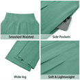thumbnail image 6 of Sundazz Wide Leg Pants for Women Summer Smocked Waisted Palazzo Pants Baggy Flowy Trousers, XS-XL, 6 of 8