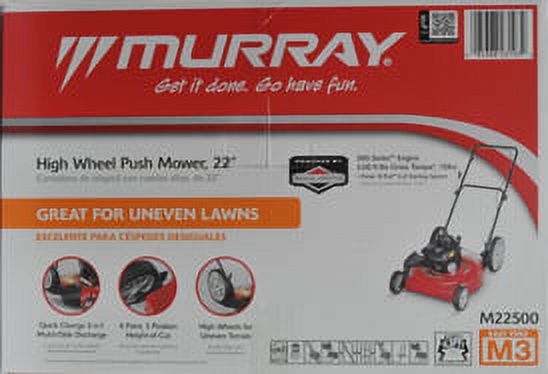Murray 22" 2n1 Sd High Wheel Push Mower - image 3 of 4