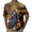 Brown, variant on Funny Dabbing Bunny Easter for Men Shirt Button Up Tops Short Sleeve Jesus Print Religious Casual Spring Tees