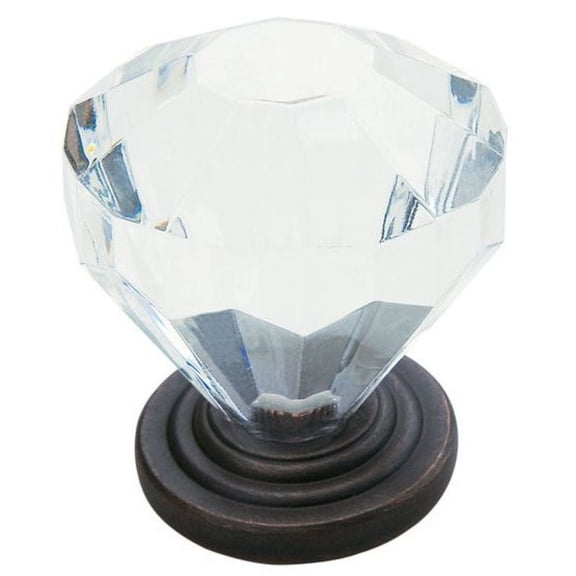 Amerock 14303 Traditional Classics 1-1/4" Geometric Cabinet Knob - Bronze
