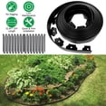 thumbnail image 6 of 32.8ft Plastic Landscape Edging Kit 2in Tall Garden Border with 30 Stakes Black for Lawn Grass Yard, 6 of 10