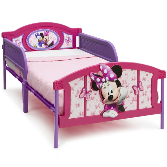 Disney Minnie Mouse Plastic 3D-Footboard Twin Bed by Delta Children