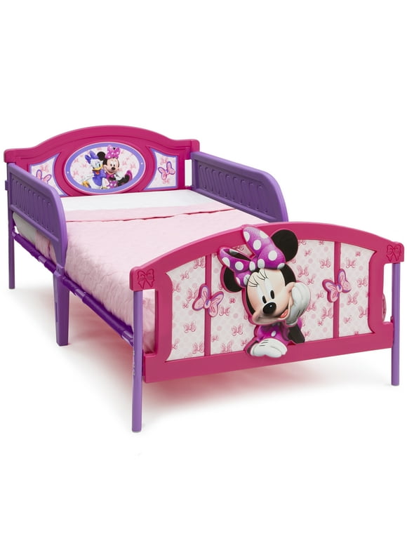Disney Minnie Mouse Plastic 3D-Footboard Twin Bed by Delta Children