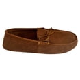 thumbnail image 2 of Men's Moccasin House Slipper Suede Leather Insulated Shoes, 2 of 3
