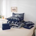 thumbnail image 6 of jejeloiu Football Game 7pcs Bedding Comforter Set,Gray Deepblue Queen Bedding Sets For Teens Reversible, 6 of 8