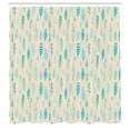thumbnail image 2 of Ambesonne Feathers Shower Curtain, Freedom Ethnic, 69"Wx70"L, Turquoise Pale Sky Blue, 2 of 4