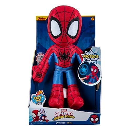 Peluche de peluche Spidey y sus increíbles amigos Web Flash de 23 cm con L