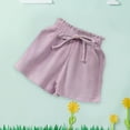 thumbnail image 4 of Cethrio Girls Shorts- Lightweight Athletic Loose-fitting Summer Casual Shorts Purple Size 8Y, 4 of 6