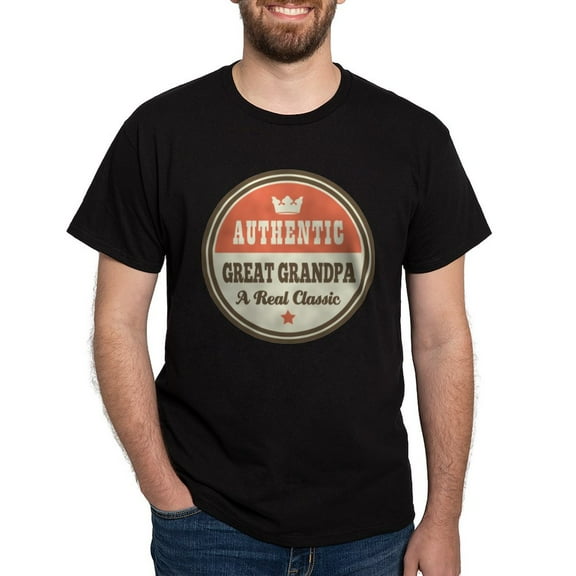 CafePress - Classic Great Grandpa T Shirt - Men's Classic Graphic Cotton T-Shirt