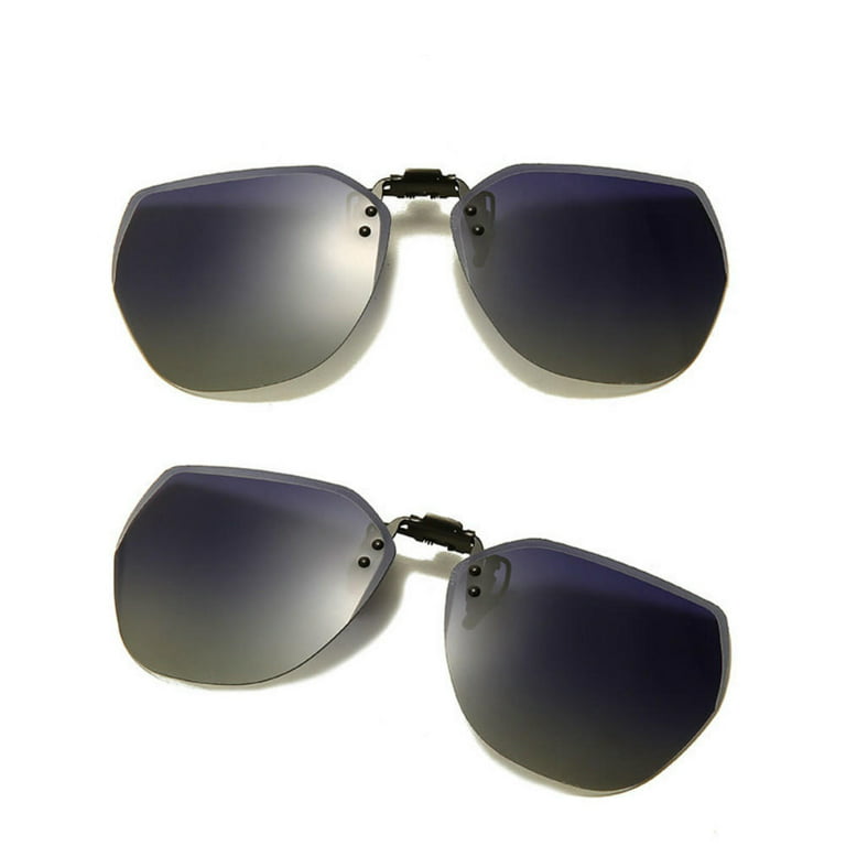 Polarized Clip On Sunglasses Men Women Flip Up Sunglasses Photochromic  Driving Glasses Mirrored Sunglasses Night Vision Fishing Goggle