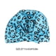 thumbnail image 5 of Gorros de baño para ducha, estampado de flores, impermeable, reutilizable, cubierta con dobladillo elástico, gorro de baño, gorro rizado, Juegos de accesorios de baño Estampado de leopardo azul Bearachild HA062078-10B, 5 of 6