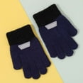 thumbnail image 2 of lnmuld Gloves Winter Winter Kids Thermal Gloves Five Finger Design Soft Knitted Hand Mittens Cozy Warm for Boys Girls Children Size:4-8 Years, 2 of 3